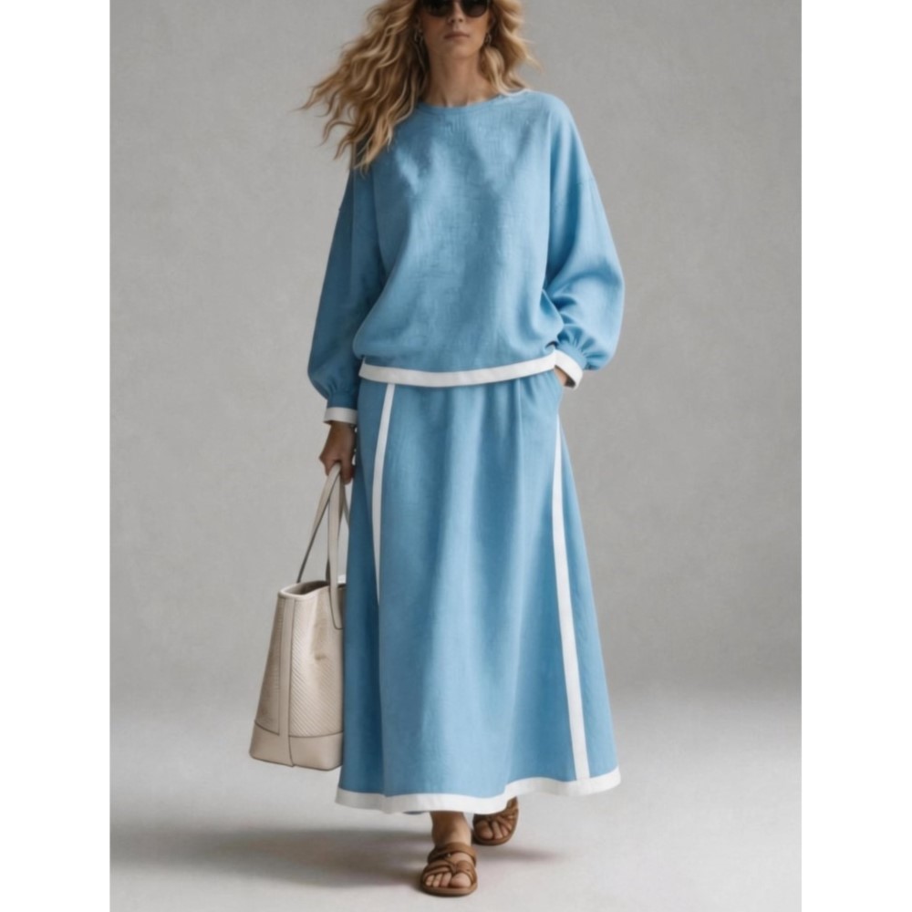 Women'S Fashion Sweatshirts - Setelan 2 potong Wanita Musim Gugur