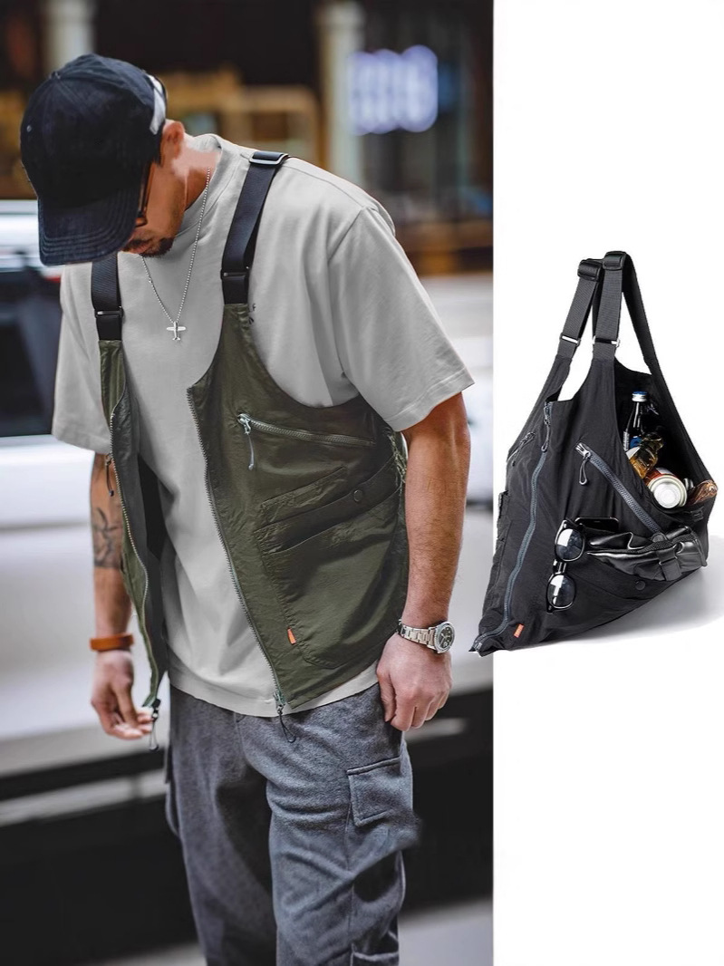 Women'S Fashion Utility Vest - Rompi Serbaguna Multi-Fungsi 2026, Dapat Diubah