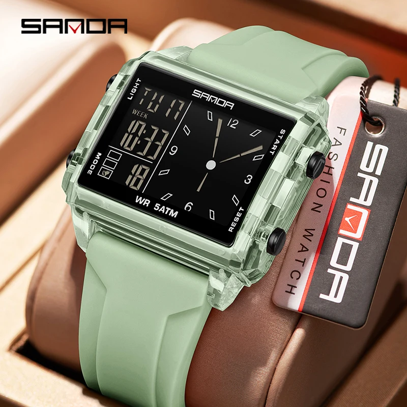 Women Fashion Zone - Jam Tangan Analog Elektronik SANDA Fashion