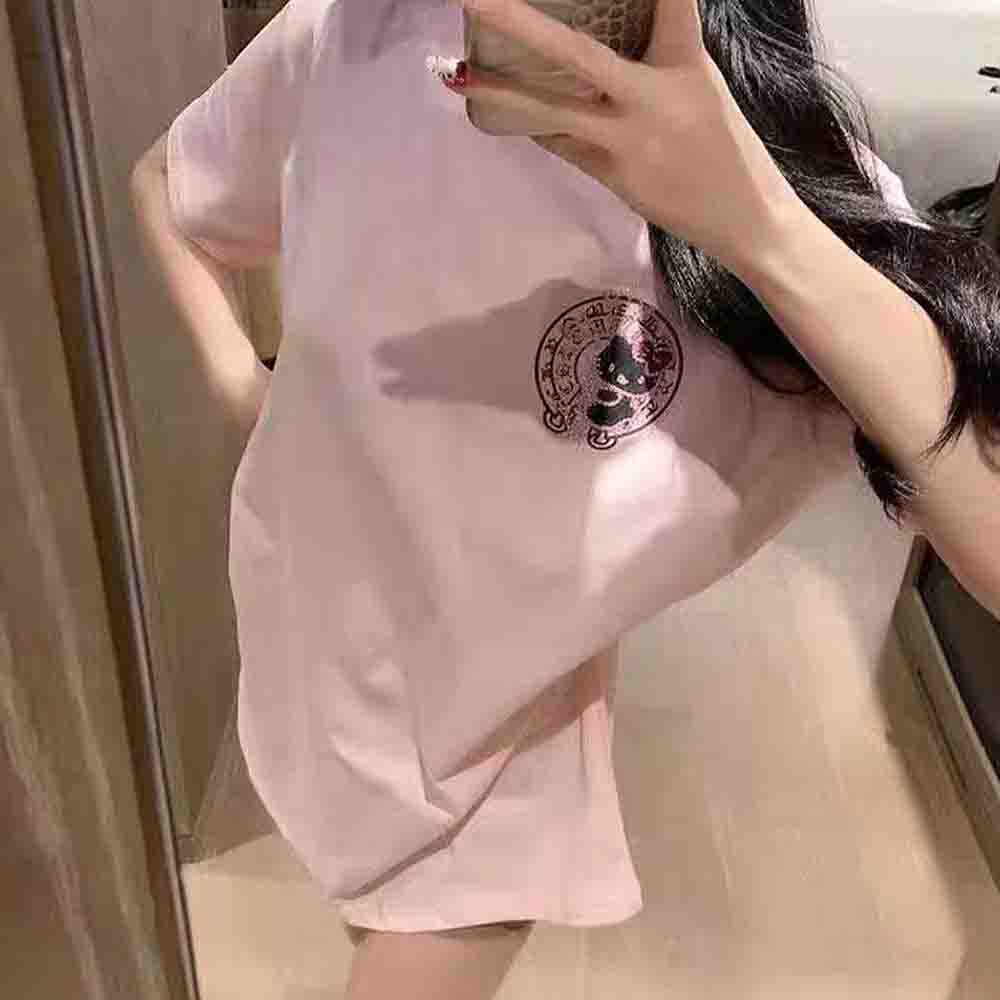 Women Fashion Drawing - Kaos Wanita Motif Berlian Hello Kitty