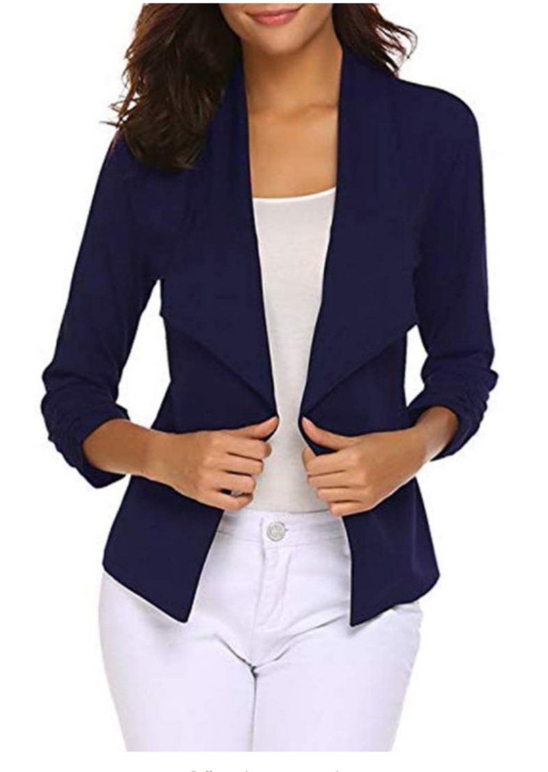 Blazer Women Oversized - Blazer wanita kantor kerja depan terbuka