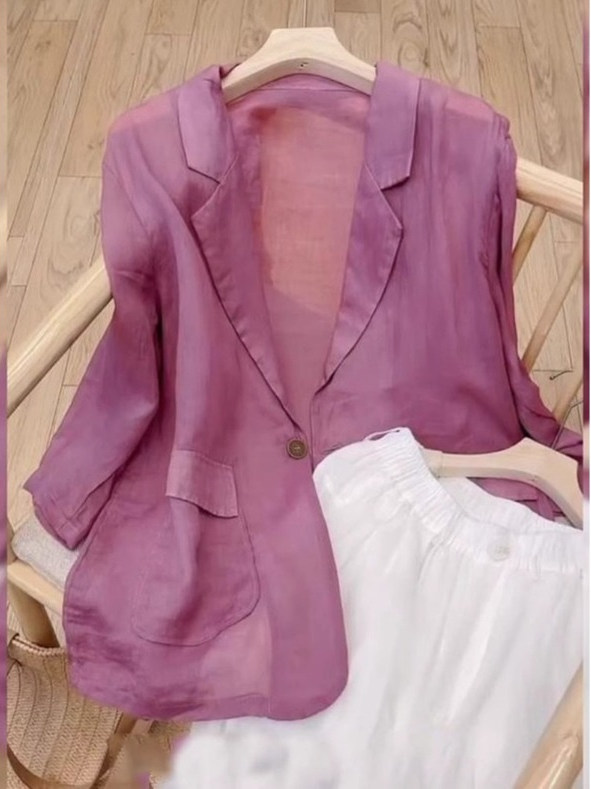 Blazer Women Oversized - Jaket Setelan Wanita Kasual Elegan 2026
