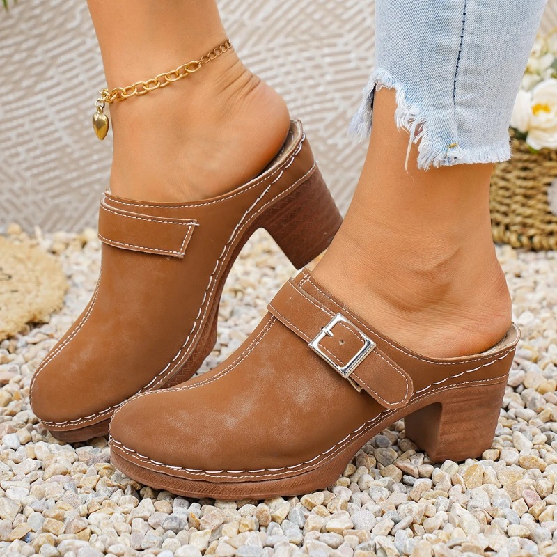 Women'S Fashion Trends - Sandal Wanita Hak Tinggi Chunky Model