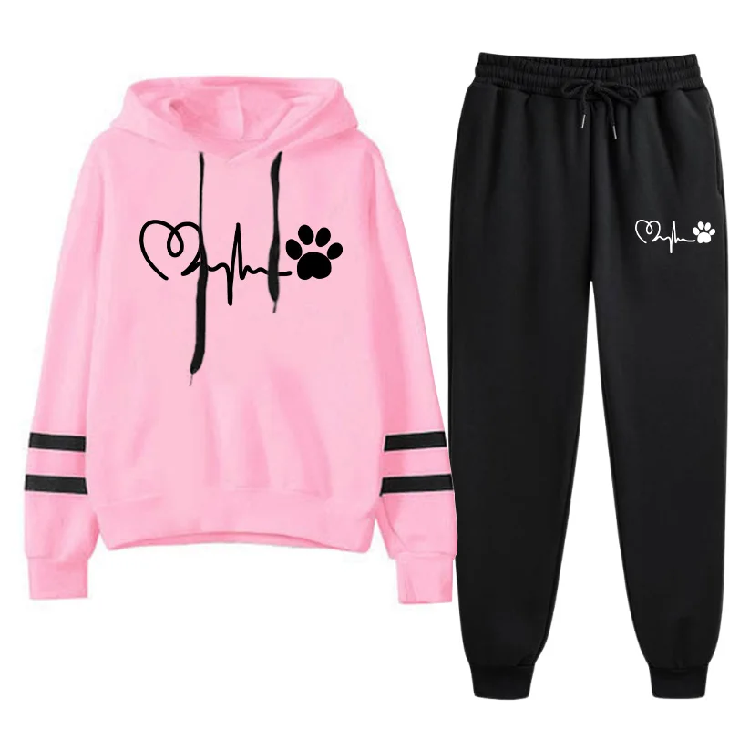 Women'S Fashion Sweatshirts - Setelan Olahraga Wanita Kasual Sehari-hari Hoodie