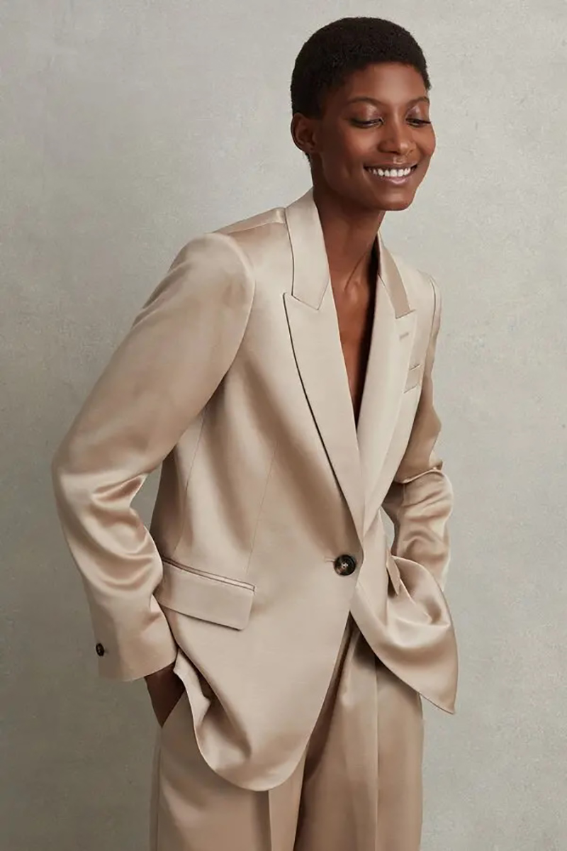 Blazer Women Oversized - Setelan Wanita Allingentle Silk Satin 2