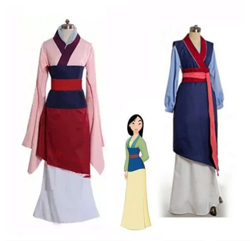 Women Fashion Reddit - Gaun Film Hua Mulan Gaun Biru/Merah