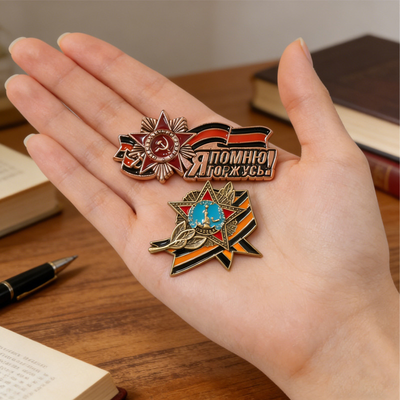 Women Fashion History - Bros Pin Bendera Rusia, Bros Enamel