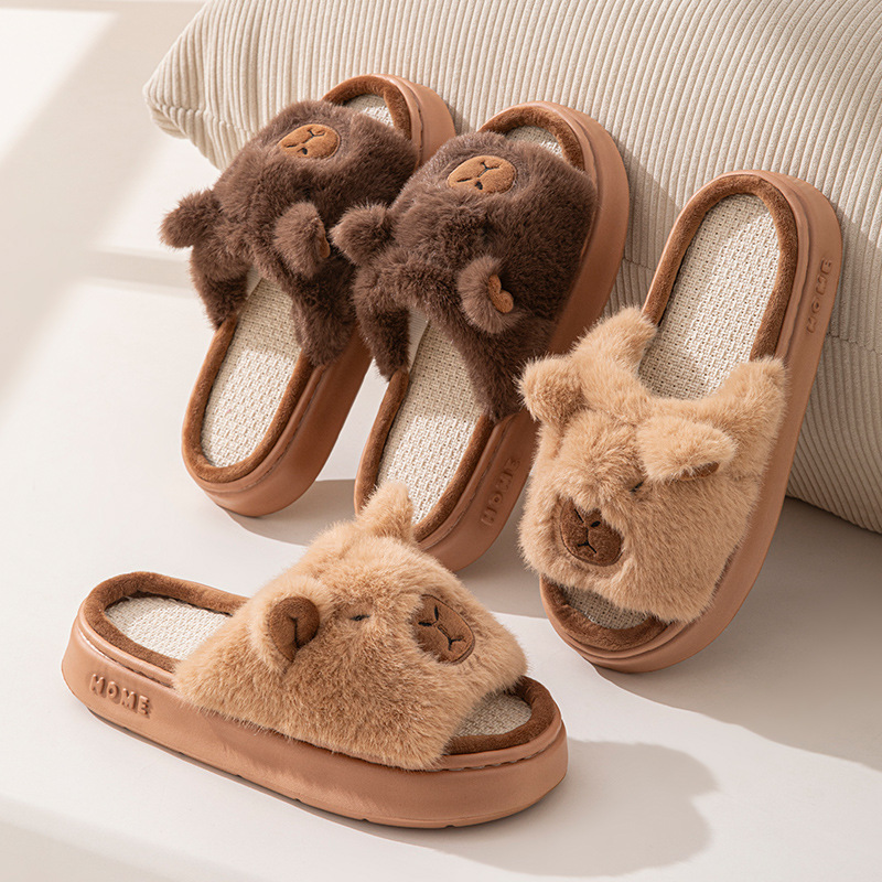 Women Fashion Store - Sandal Wanita Motif Rami, Sandal Rumah