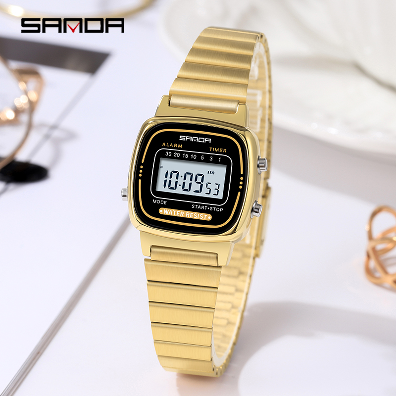 SANDA 6053 jam tangan elektron - Women Fashion Zone ulasan dan harga