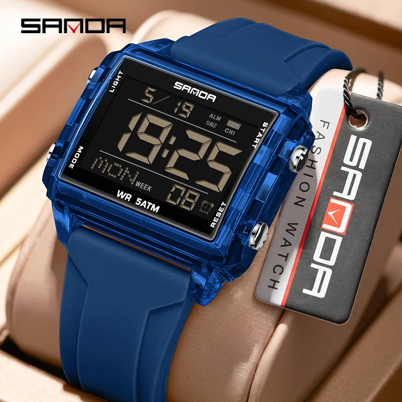 SANDA Jam Tangan Elektronik Pr - Women Fashion Zone ulasan dan harga
