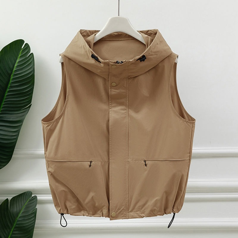 Rompi Wanita Abu-abu Muda Berk - Women'S Fashion Utility Vest ulasan dan harga