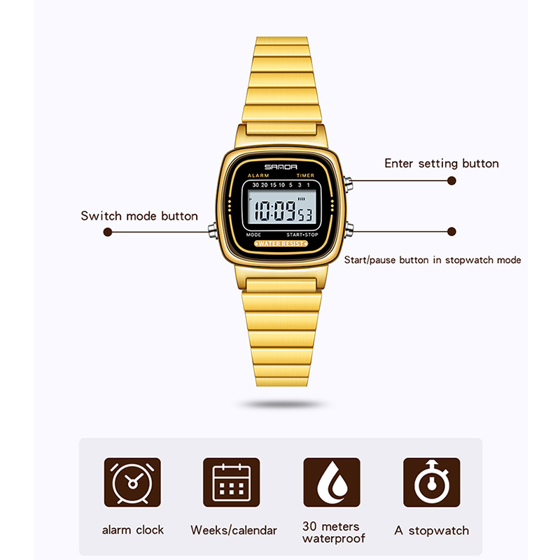 SANDA jam tangan wanita Quartz - Women Fashion Zone ulasan dan harga