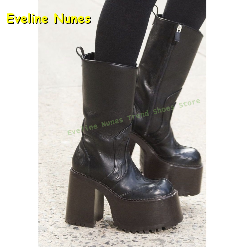 Sepatu Boots Platform Bordir S - Women'S Fashion Trends ulasan dan harga