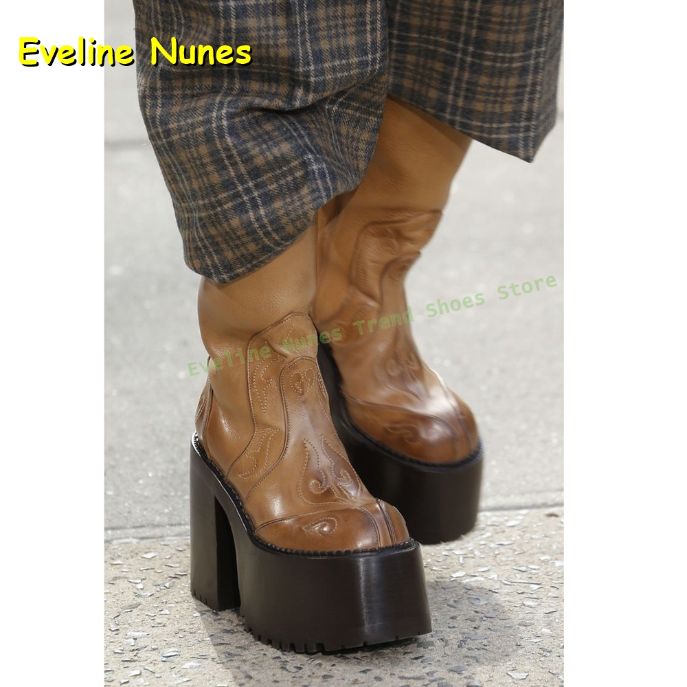 Sepatu Boots Platform Bordir S - Women'S Fashion Trends ulasan dan harga
