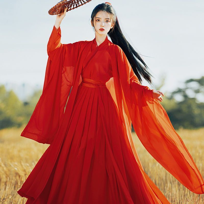 Gaun Hanfu Wanita Set Hanfu Tr - Women Fashion Reddit ulasan dan harga