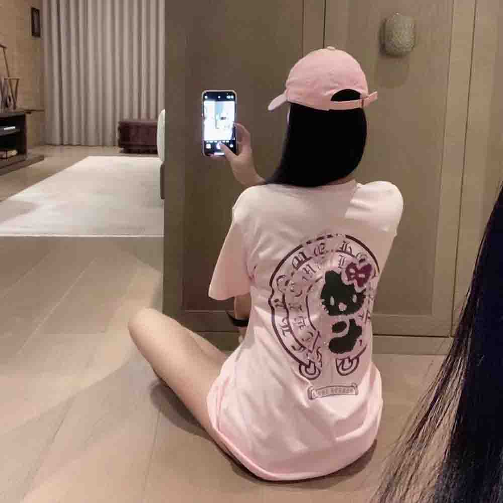 Kaos Wanita Motif Berlian Hell - Women Fashion Drawing ulasan dan harga