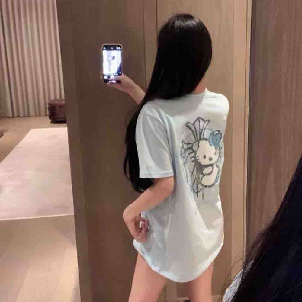 Kaos Wanita Motif Berlian Hell - Women Fashion Drawing ulasan dan harga