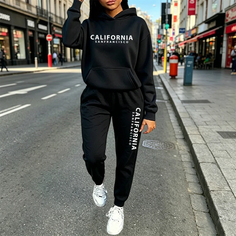 Setelan Hoodie Jogger Kasual U - Women'S Fashion Sweatshirts ulasan dan harga