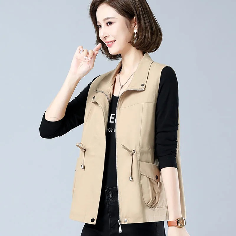 Rompi Wanita Ringan Kerah Tega - Women'S Fashion Utility Vest ulasan dan harga
