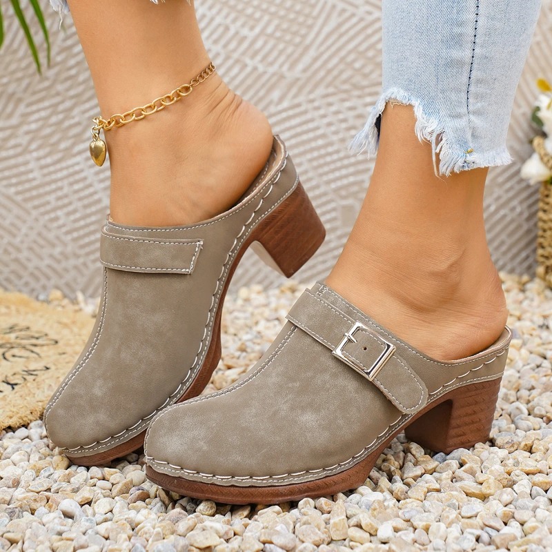 Sandal Wanita Hak Tinggi Chunk - Women'S Fashion Trends ulasan dan harga