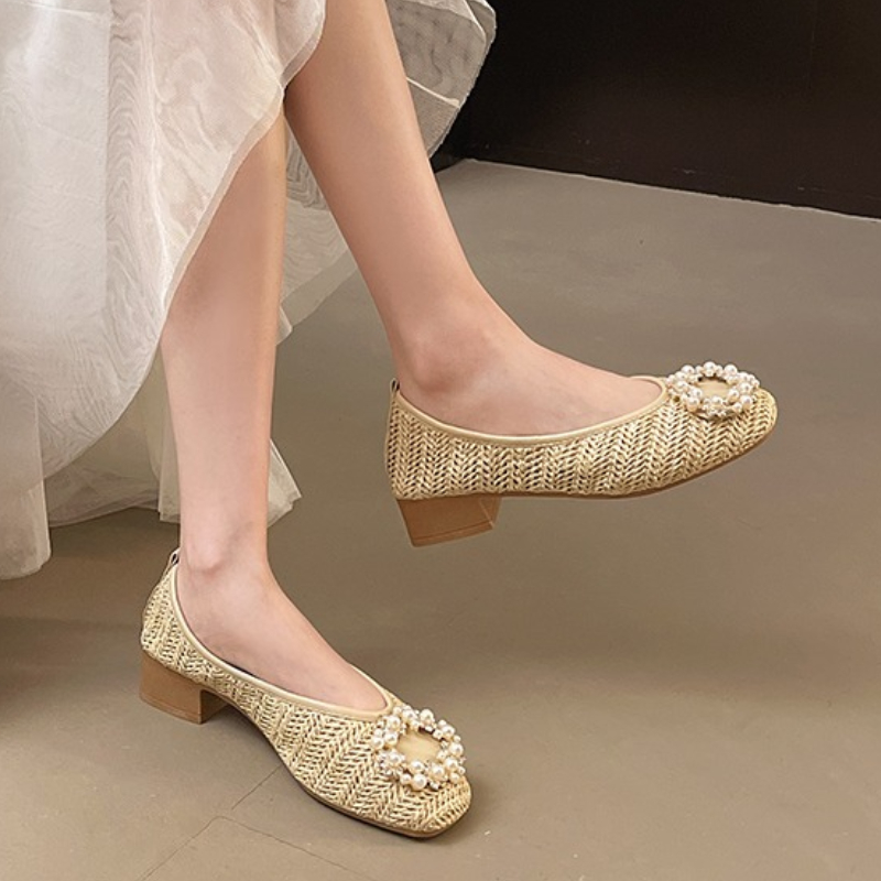 Sepatu Kasual Kulit Mewah Flat - Women'S Fashion Trends ulasan dan harga
