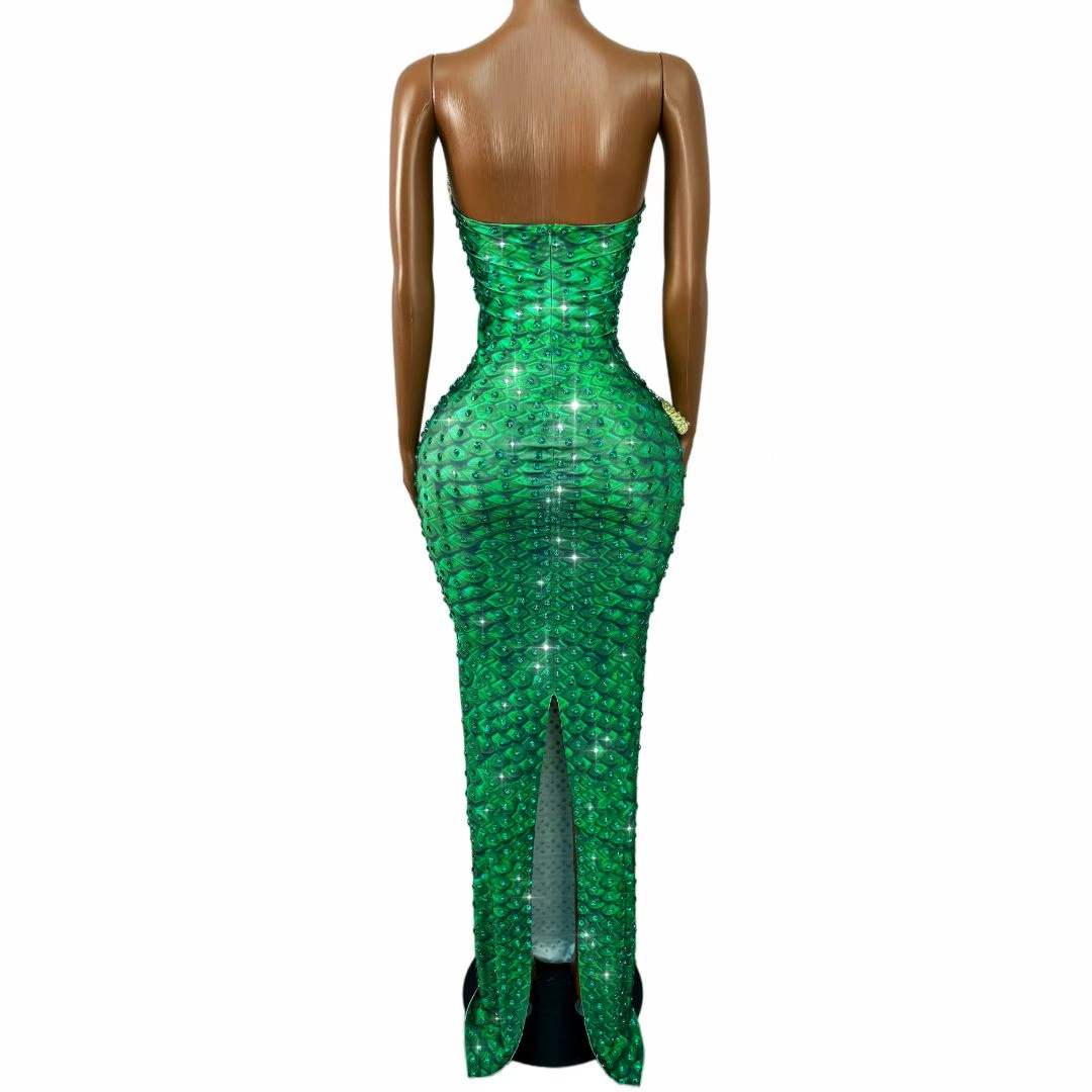 Gaun tabung desain ular berhia - Women Fashion Designer Dresses Photos ulasan dan harga