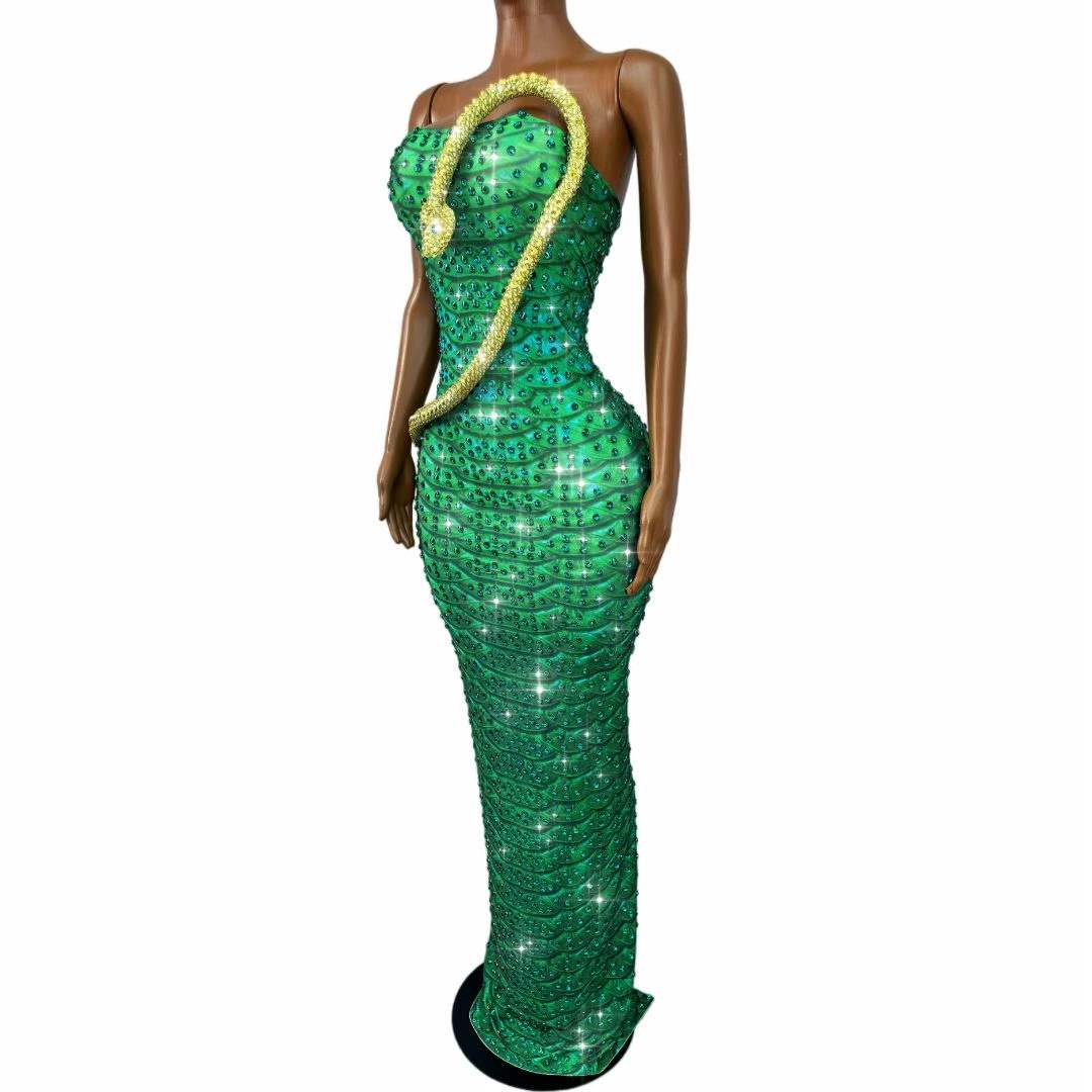 Gaun tabung desain ular berhia - Women Fashion Designer Dresses Photos ulasan dan harga