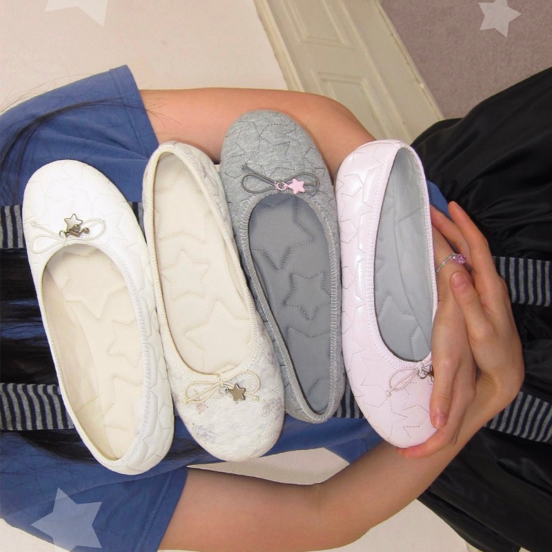 Sepatu Balet Bows - Gaya Baru  - Women Fashion Store ulasan dan harga