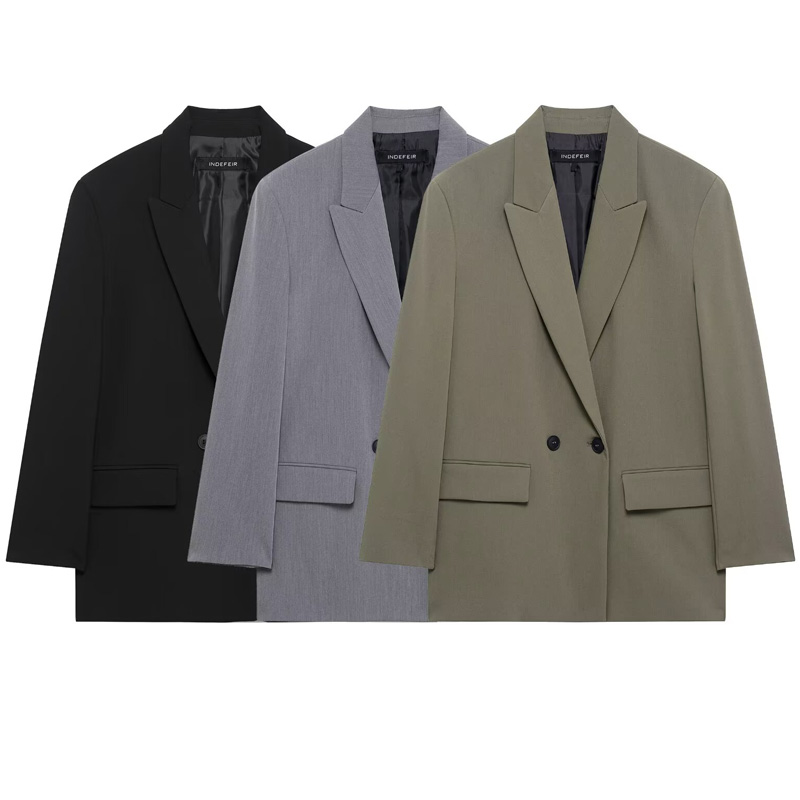 HXAO Blazer Wanita Pakaian Kan - Blazer Women Oversized ulasan dan harga