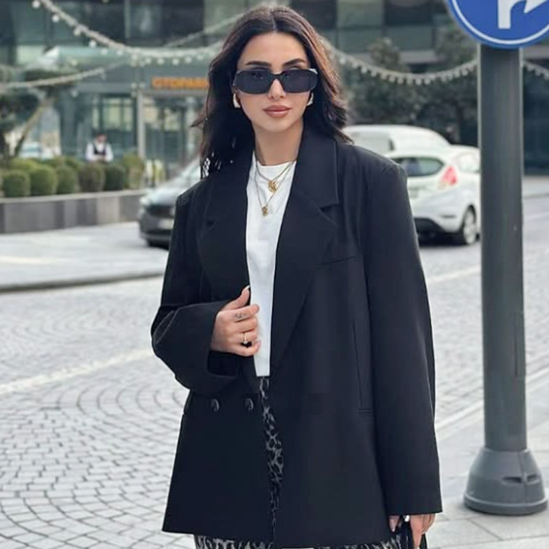 HXAO Blazer Wanita Pakaian Kan - Blazer Women Oversized ulasan dan harga