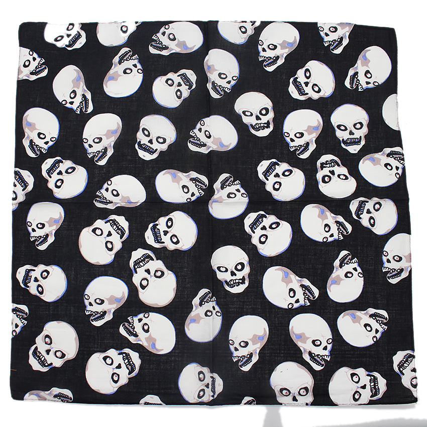 Tengkorak Bandana Square Syal  - Women Fashion Drawing ulasan dan harga