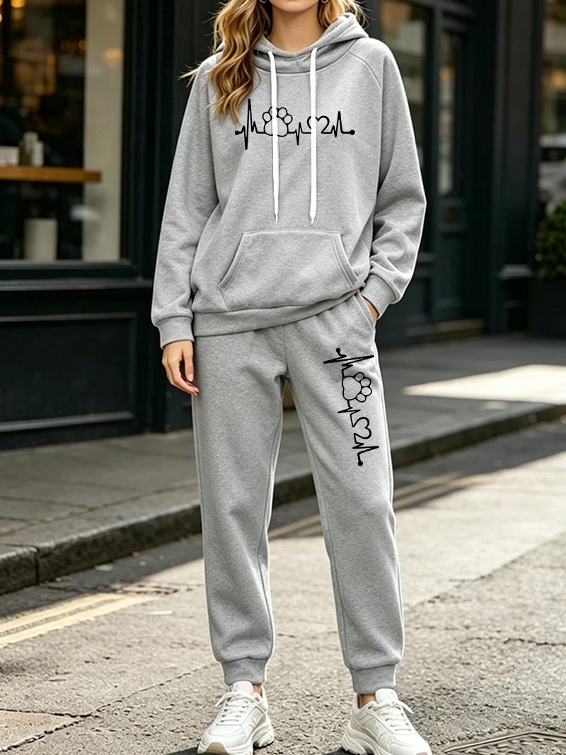 Setelan Wanita 2 Pcs Musim Gug - Women'S Fashion Sweatshirts ulasan dan harga