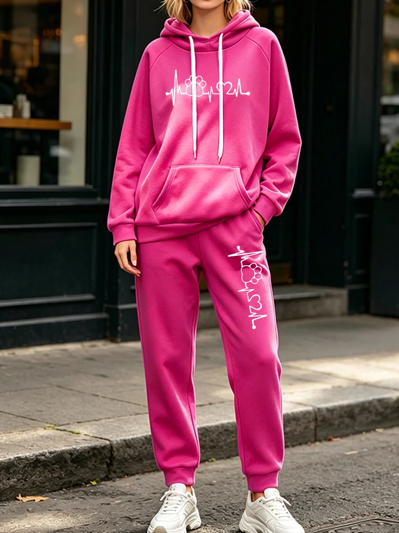 Setelan Wanita 2 Pcs Musim Gug - Women'S Fashion Sweatshirts ulasan dan harga