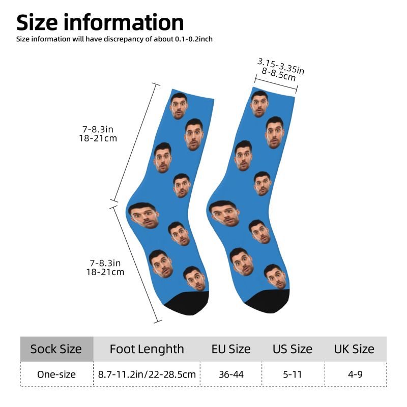 Kaos Kaki Foto Wajah Kustom un - Women Fashion Designer Dresses Photos ulasan dan harga