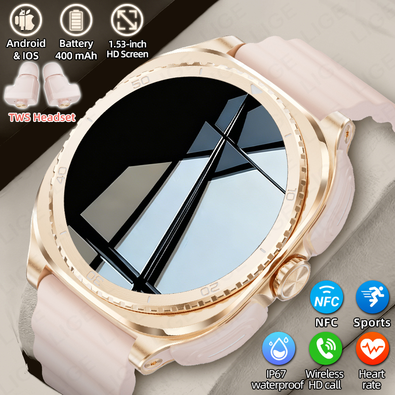 LIGE 2 In 1 TWS Headset Smart  - Women Fashion Zone ulasan dan harga