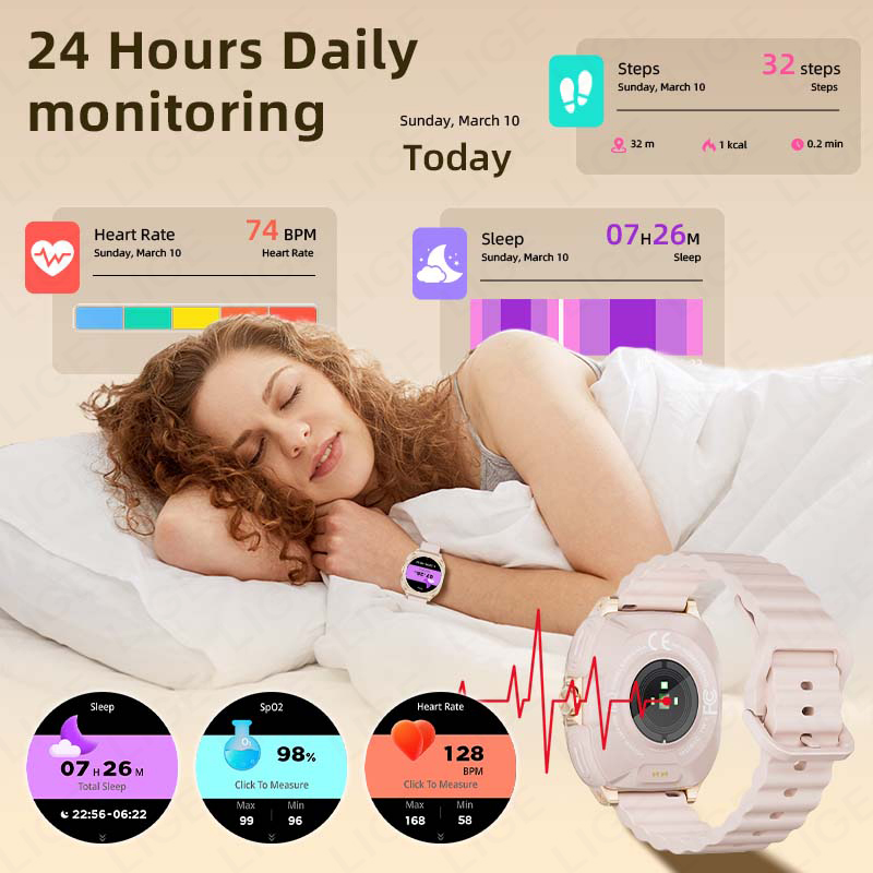 LIGE 2 In 1 TWS Headset Smart  - Women Fashion Zone ulasan dan harga