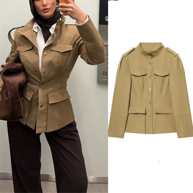 Jaket Utilitas Gaya Militer Wa - Women'S Fashion Utility Vest ulasan dan harga