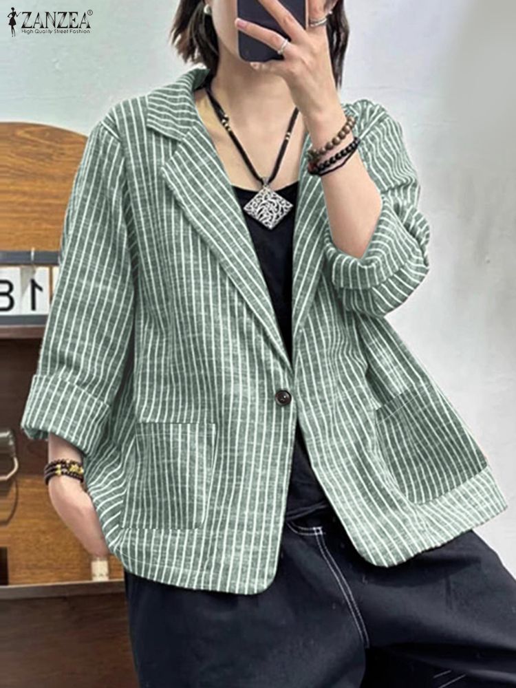 2025 ZANZEA Setelan Blazer Wan - Blazer Women Oversized ulasan dan harga
