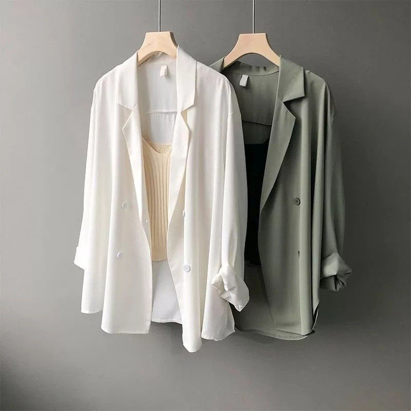 Blus sifon lengan panjang wani - Blazer Women Oversized ulasan dan harga