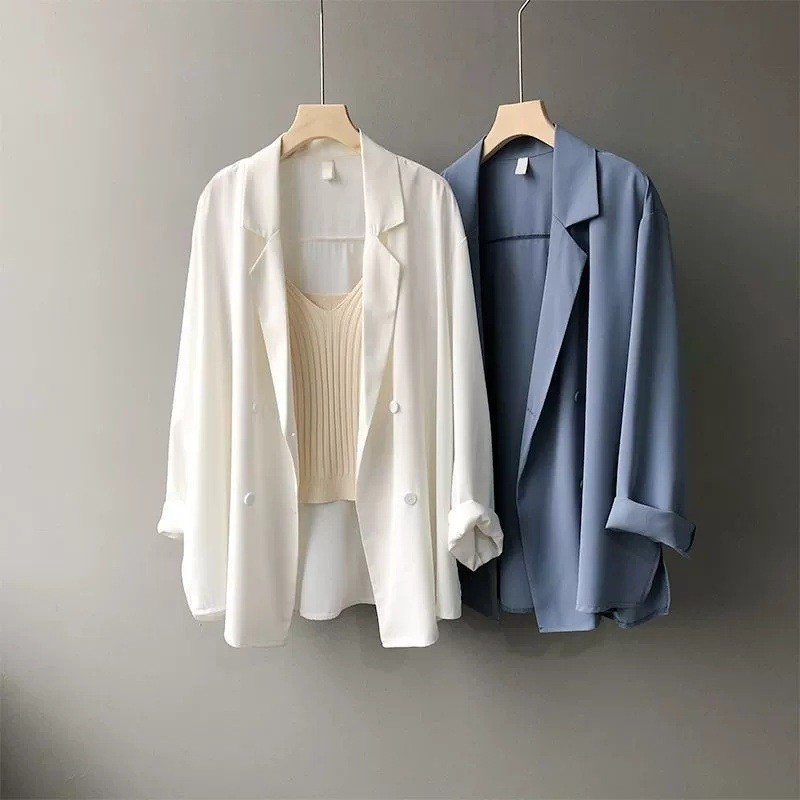 Blus sifon lengan panjang wani - Blazer Women Oversized ulasan dan harga