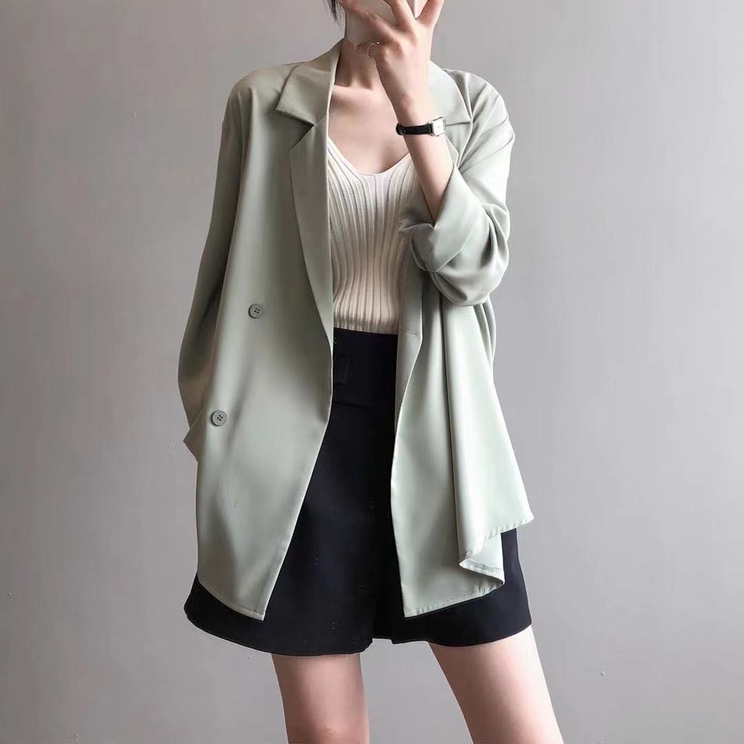 Blus sifon lengan panjang wani - Blazer Women Oversized ulasan dan harga