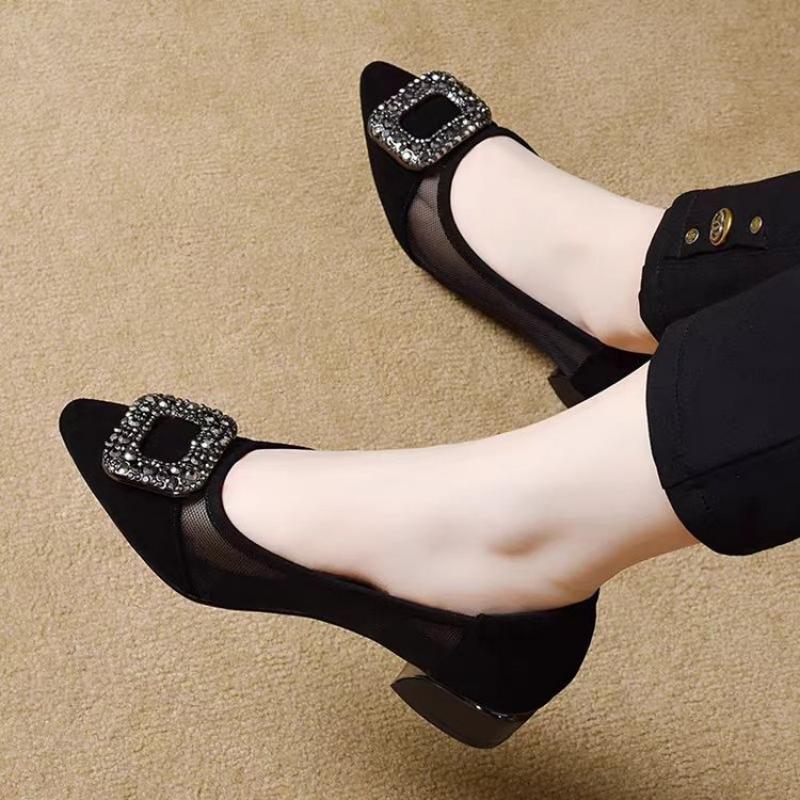 Sepatu Pumps Hak Blok Berujung - Women Fashion Store ulasan dan harga