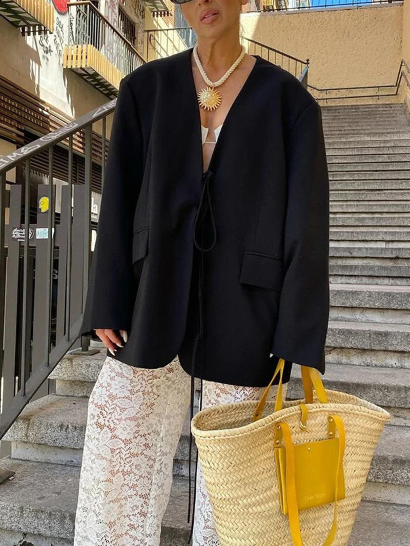 Blazer Hitam Ukuran Besar Kasu - Blazer Women Oversized ulasan dan harga