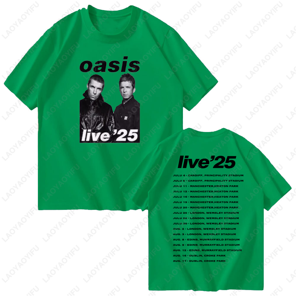 Oasis Live 2025 Kaus Grafis Tu - Women'S Fashion Uk 2025 ulasan dan harga